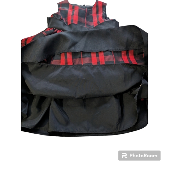 Girls Plaid Dress. Red and Black. 2T. Marmellata - Picture 7 of 9